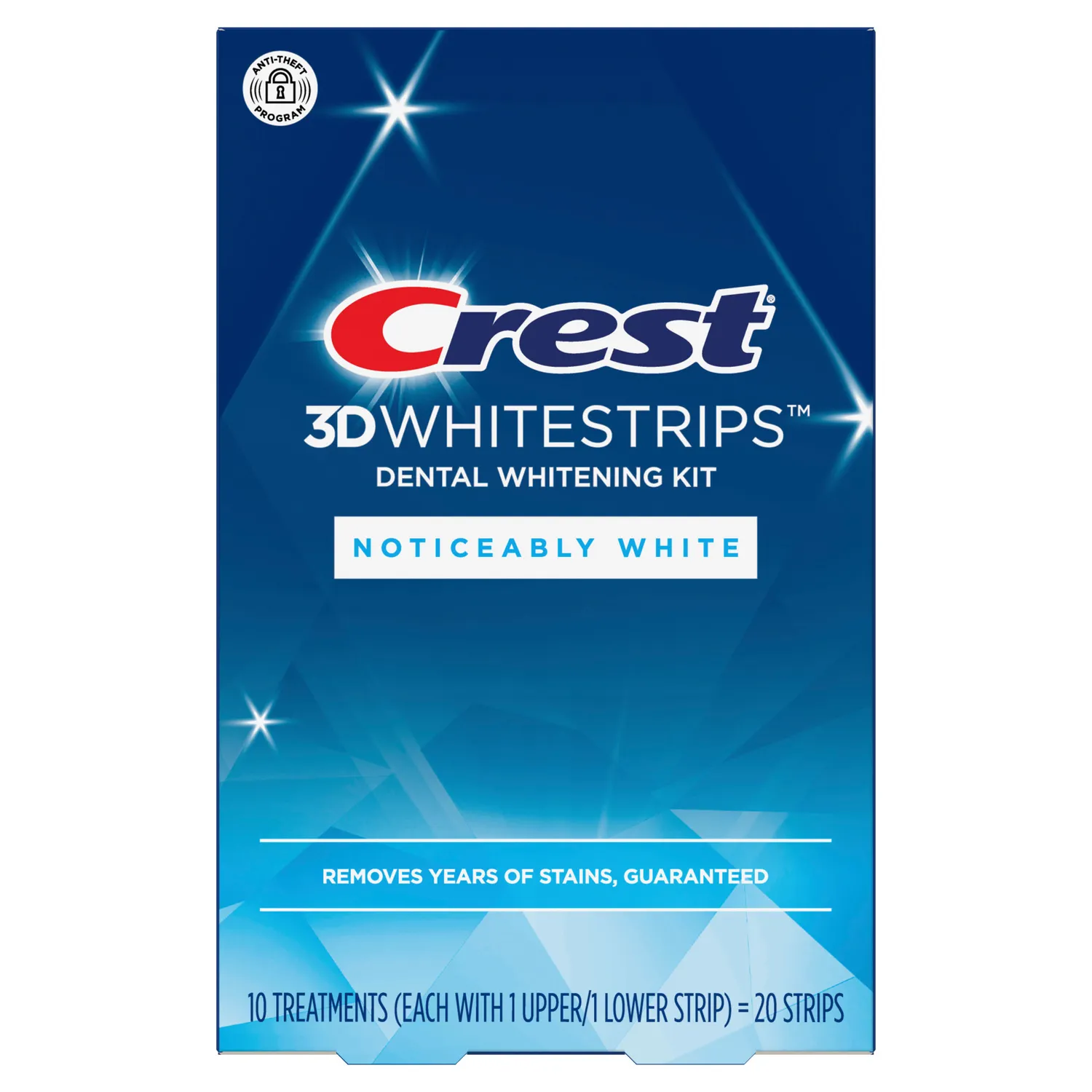Crest 3D Whitestrips Noticeably White -hg